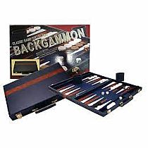 15" Vinyl Backgammon Set Board Game