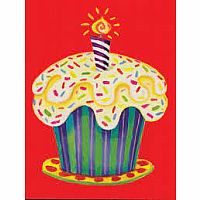 CONFETTI CUPCAKE ENCLOSURE CARD