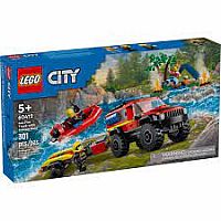 LEGO 4X4 FIRE TRUCK/RESCUE  BOAT