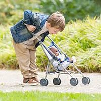 14"+ BB BLUE UMBRELLA STROLLER