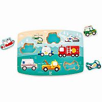 EMERGENCY PEG PUZZLE VEHICLES