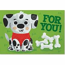 POLKAT DOT PUPPY ENCLOSURE CARD