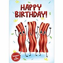 SCRATCH/SNIFF BACON BDAY CARD