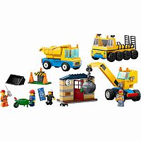 LEGO CONSTRUCTION TRUCK WRECK
