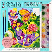 PAINT BY # BUTTERFLIES BLOOMS