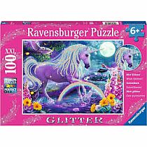 GLITTER UNICORN 100PC PUZ