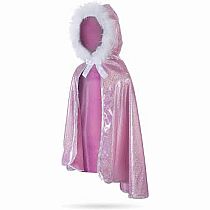 GLITTER PRINCESS CAPE PNK
