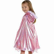 GLITTER PRINCESS CAPE PNK