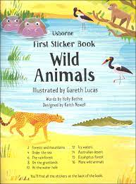 Usborne sticker book Wild Animals シールブック First Sticker Book Wild Animals: Holly Bathie: 9781474998949