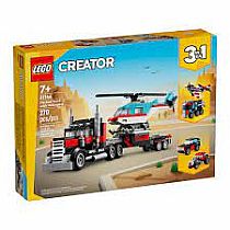 LEGO FLATBED TRUCK/HELICOPTER