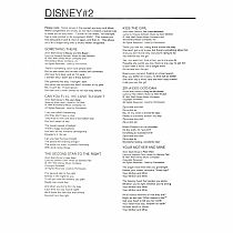 DISNEY #2 SONG PACKET