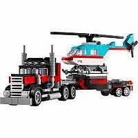 LEGO FLATBED TRUCK/HELICOPTER