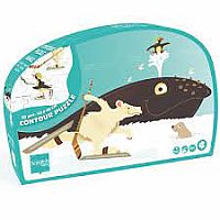 CONTOUR PUZZLE WHALE 60PC