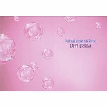 PINK TOWEL CAT BDAY CARD