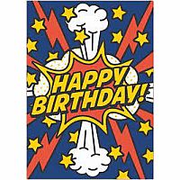 FOIL: SUPERHERO BDAY CARD
