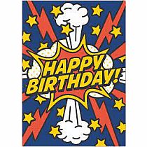 FOIL: SUPERHERO BDAY CARD