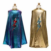 BLUE LIGHTENING HOLOGRAPHIC CAPE