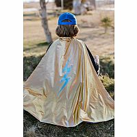 BLUE LIGHTENING HOLOGRAPHIC CAPE