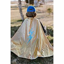 BLUE LIGHTENING HOLOGRAPHIC CAPE