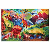 DINOSAUR WORLD 100PC PZ HOLOGRAPHIC