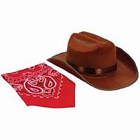 Jr. Cowboy Hat With Bandanna