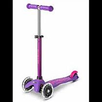 MINI DLX SCOOTER PURPLE/PNK LED