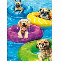 DOG POOL PARTY BDAY CARD