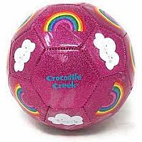 SOCCER BALL RAINBOW GLITTER