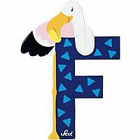 ****SALE PRICE— REG  $2.99**** Sevi Wood Letter F Flamingo