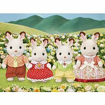 CC CHOCOLATE RABBIT FAMILY--Calico Critters