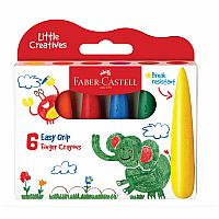 LITTLE CREATIVE EASY GRIP CRAYONS