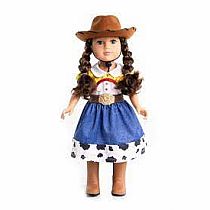 DOLL DRESS COWGIRL