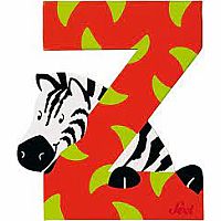 ****SALE PRICE— REG  $2.99**** Sevi Wood Letter Z Zebra