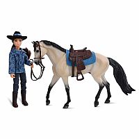 BREYER WESTERN HORSE AND RIDER