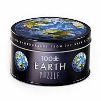 EARTH 100 PC PUZZ TIN