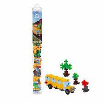 PLUS PLUS TUBE SCHOOL BUS