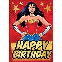 WONDER WOMAN BDAY FOIL CARD