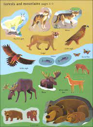 Usborne sticker book Wild Animals シールブック First Sticker Book Wild Animals: Holly Bathie: 9781474998949