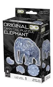 3d Crystal Puzzle Elephant & Baby 