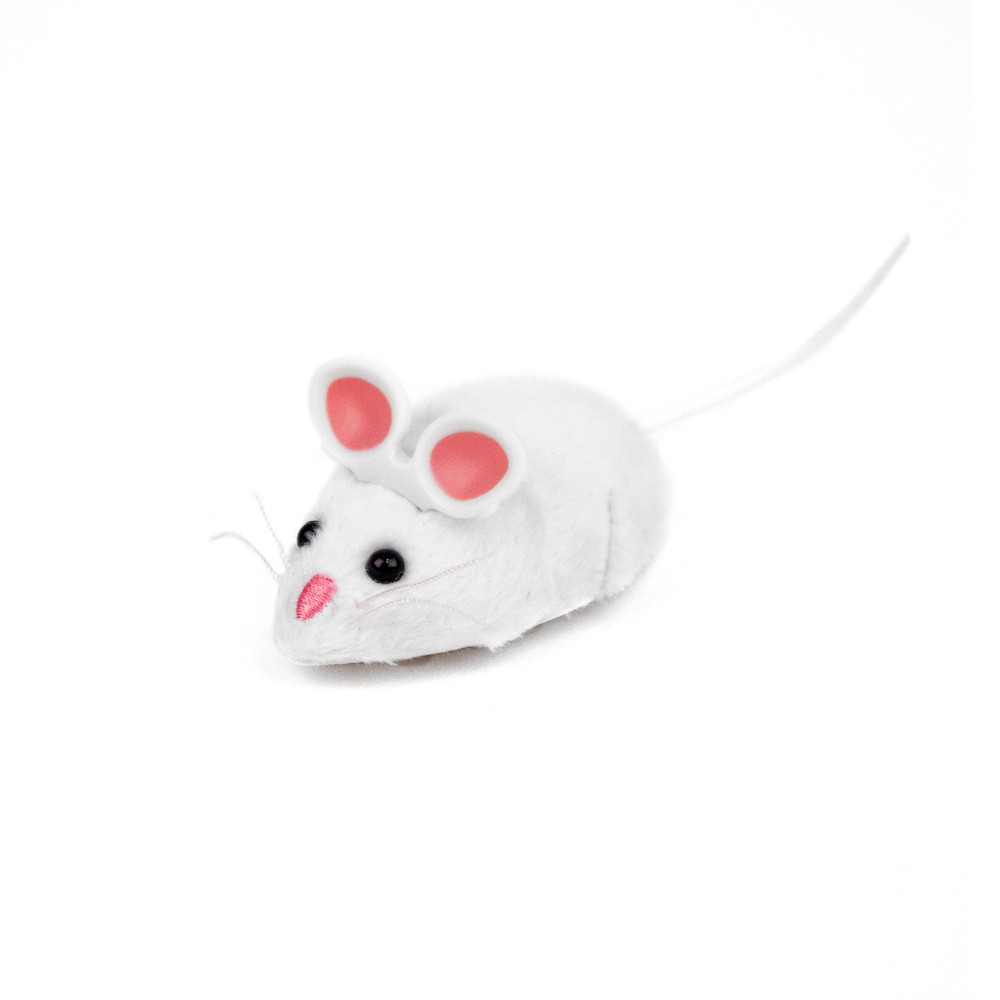 White mouse deals cat toy