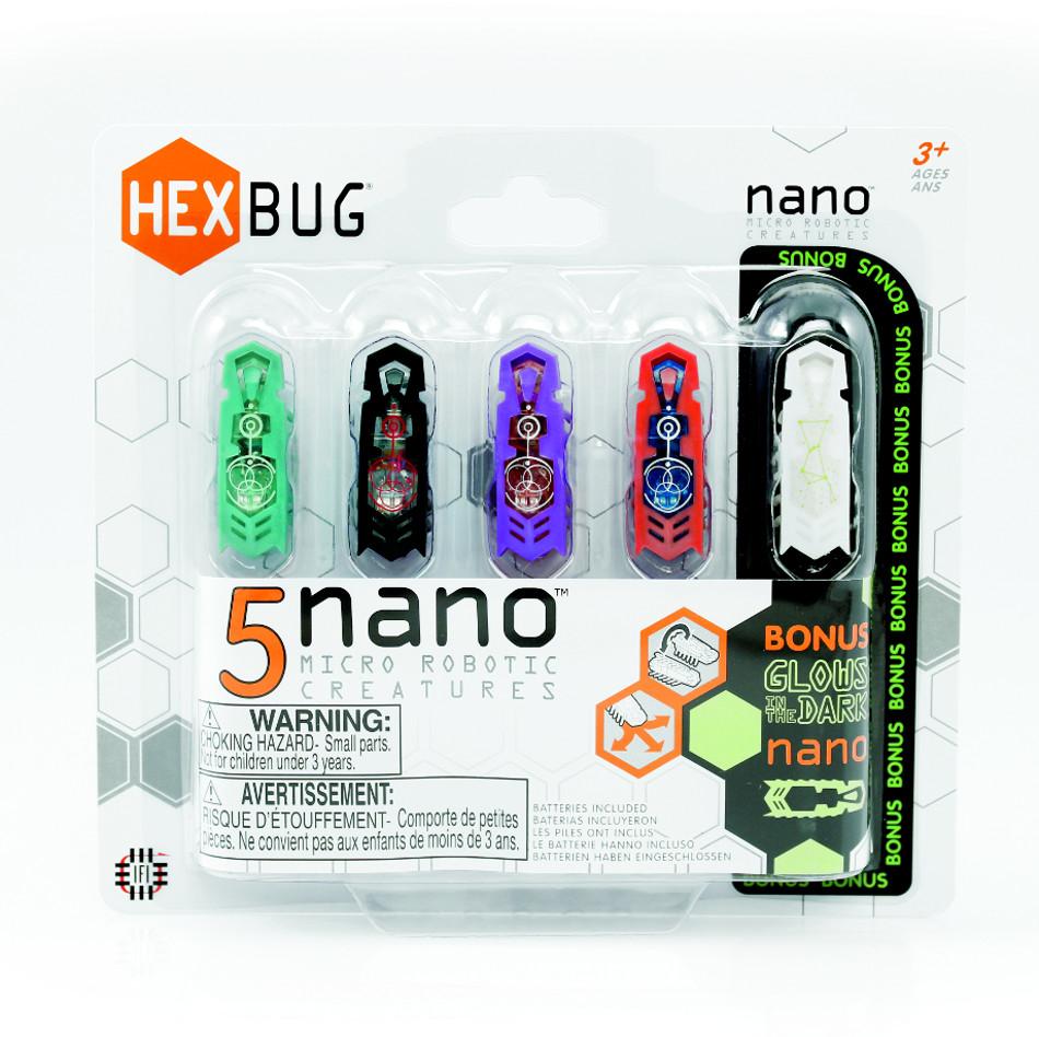 HEXBUG 433-7122 Nano Parco Giochi, Playset Costruibile Con 2 Nano E 2 Nano Flash, Giocattolo Robotico A Vibrazione
