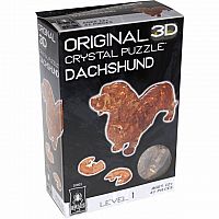 3D Crystal Puzzle- Dachshund