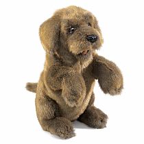 SITTING DOG HAND PUPPET