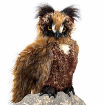 GREAT HORNED OWL HAND PUPPET