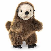 BABY SEA OTTER HAND PUPPET