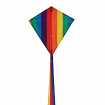 RAINBOW STRIPE 18" DIAMOND KITE