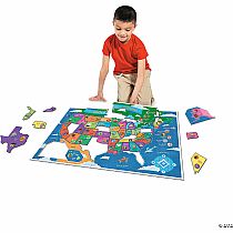 UNITED STATES FLOOR PUZ 54 PC