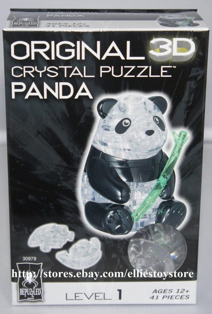 143 Nouveau Crystal Puzzle Panda 3d Puzzle Cristal Puzzle Cristal Puzzle 