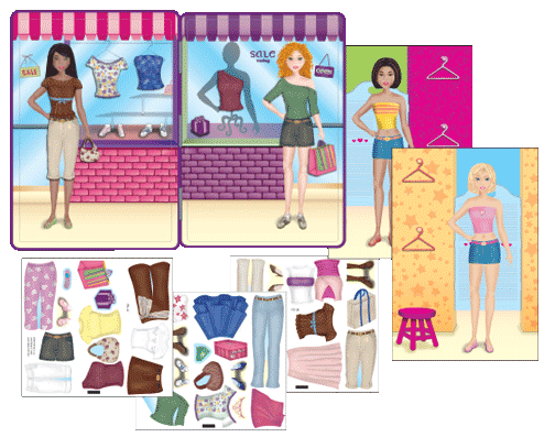 Holiday Magnetic Paper Doll Set - Pebbles, Inc.