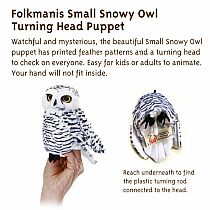 SNOW OWL HAND PUPPET SMALL